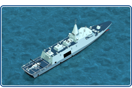 view of Als ® Class 110 Surface Combat Ship  